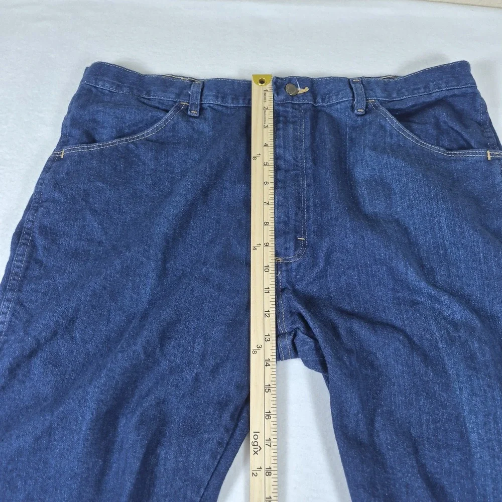 Wrangler Hero Authentic Jeans Size 40x29 Regular Fit Blue Dark Wash